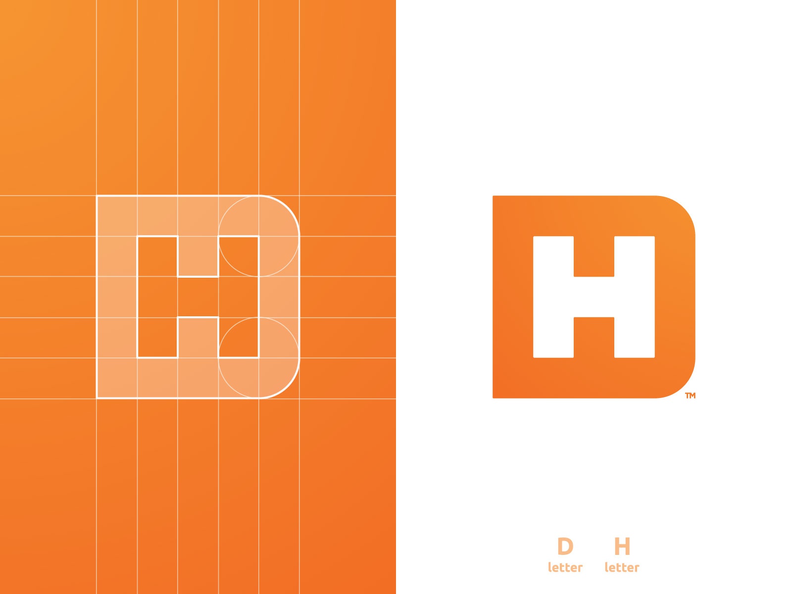 DH Logomark Grid logotype designer smart mark hd dh h letter logomark.jpg