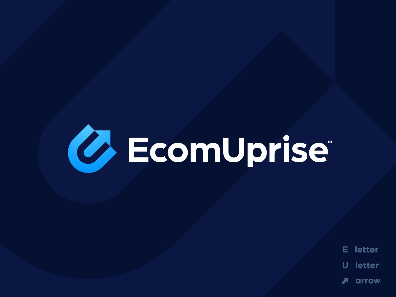 Ecom Uprise - Logo Design lettermark smart mark growth ecommerce app n.jpg