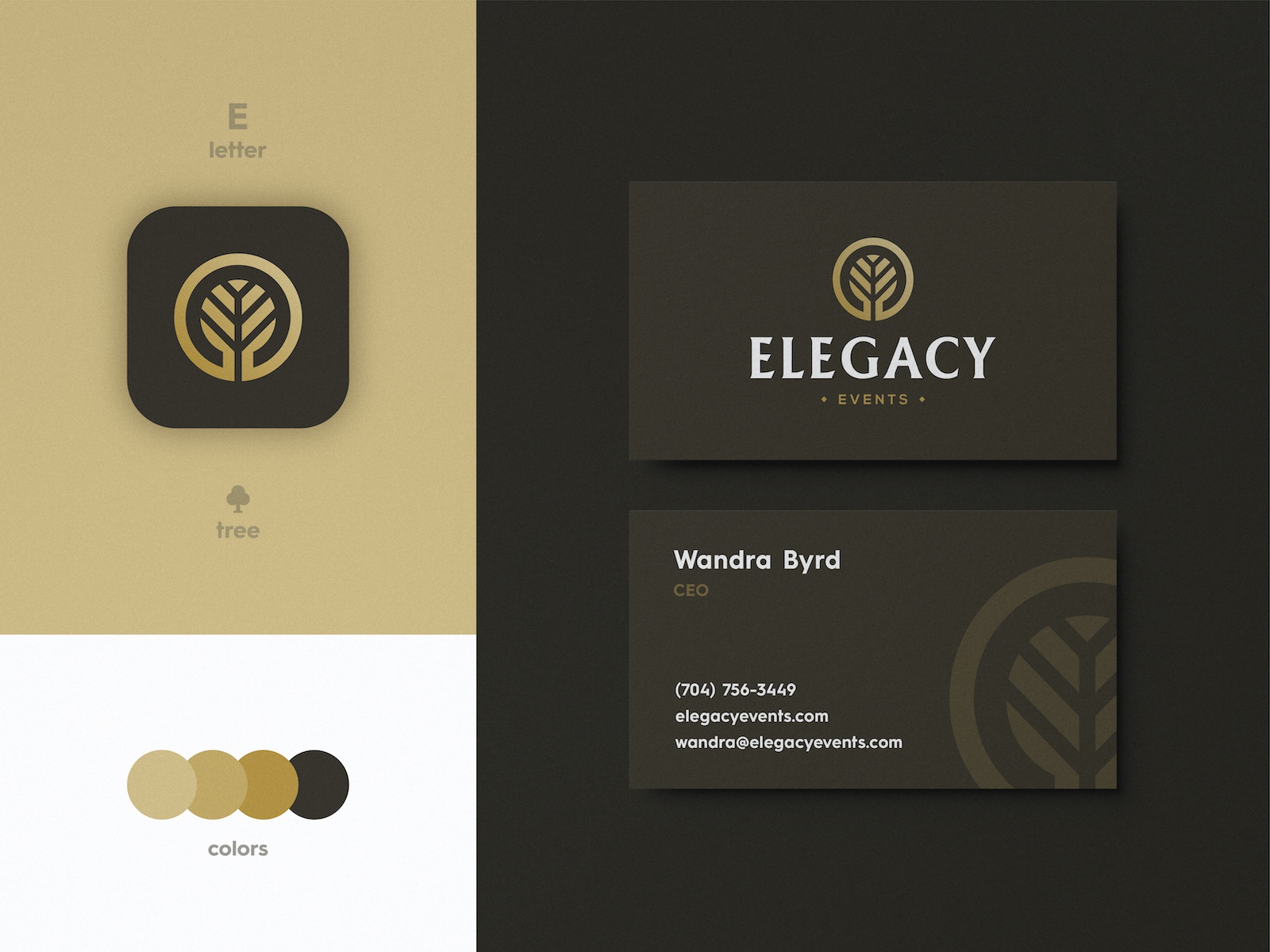 Elegacy Events - Business Card Design typography smart mark logomark s.jpg