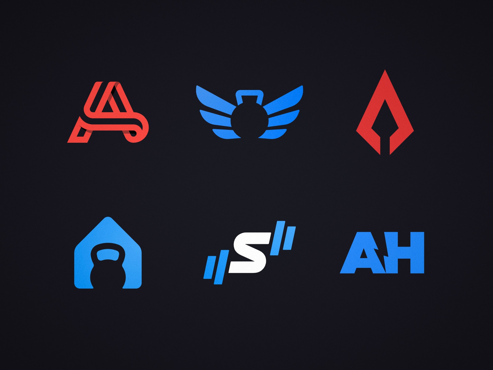 Fitness Logos Compilation negative space logotype designer logos logo.jpg