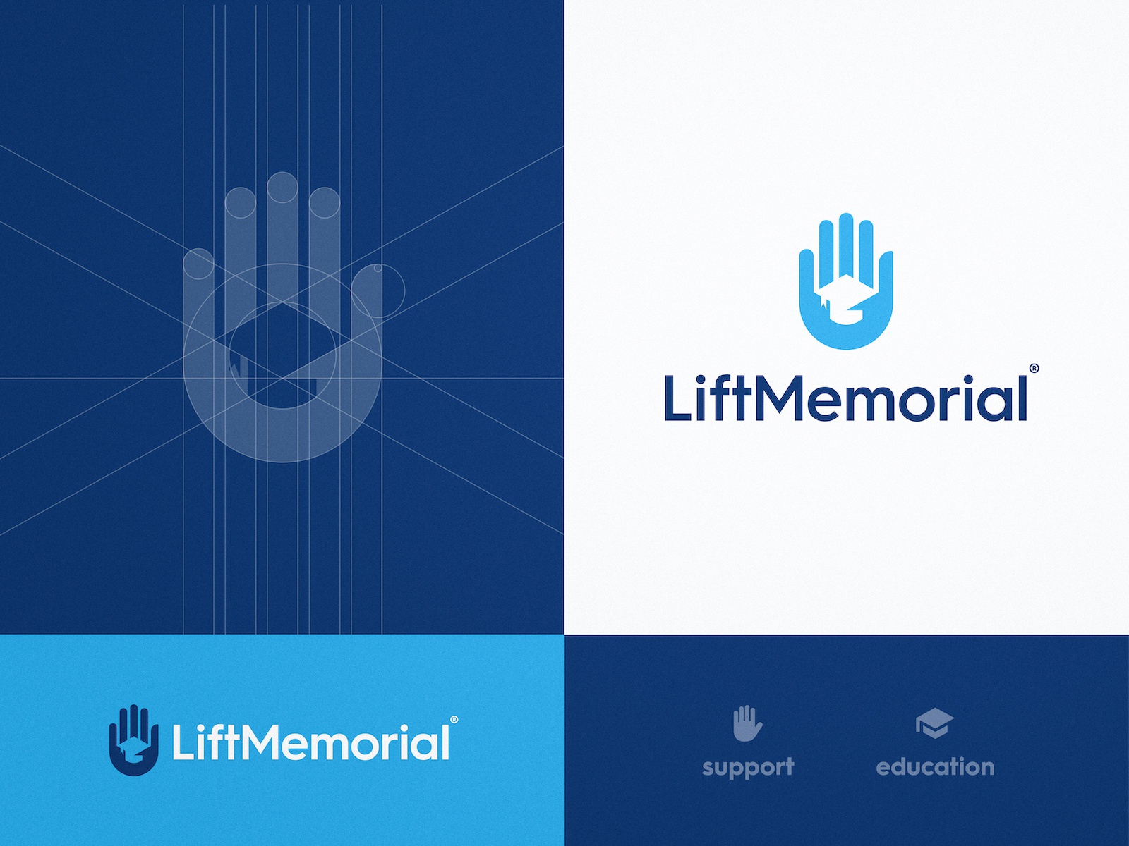 Lift Memorial - Logo Design support education website logomark grid de.jpg