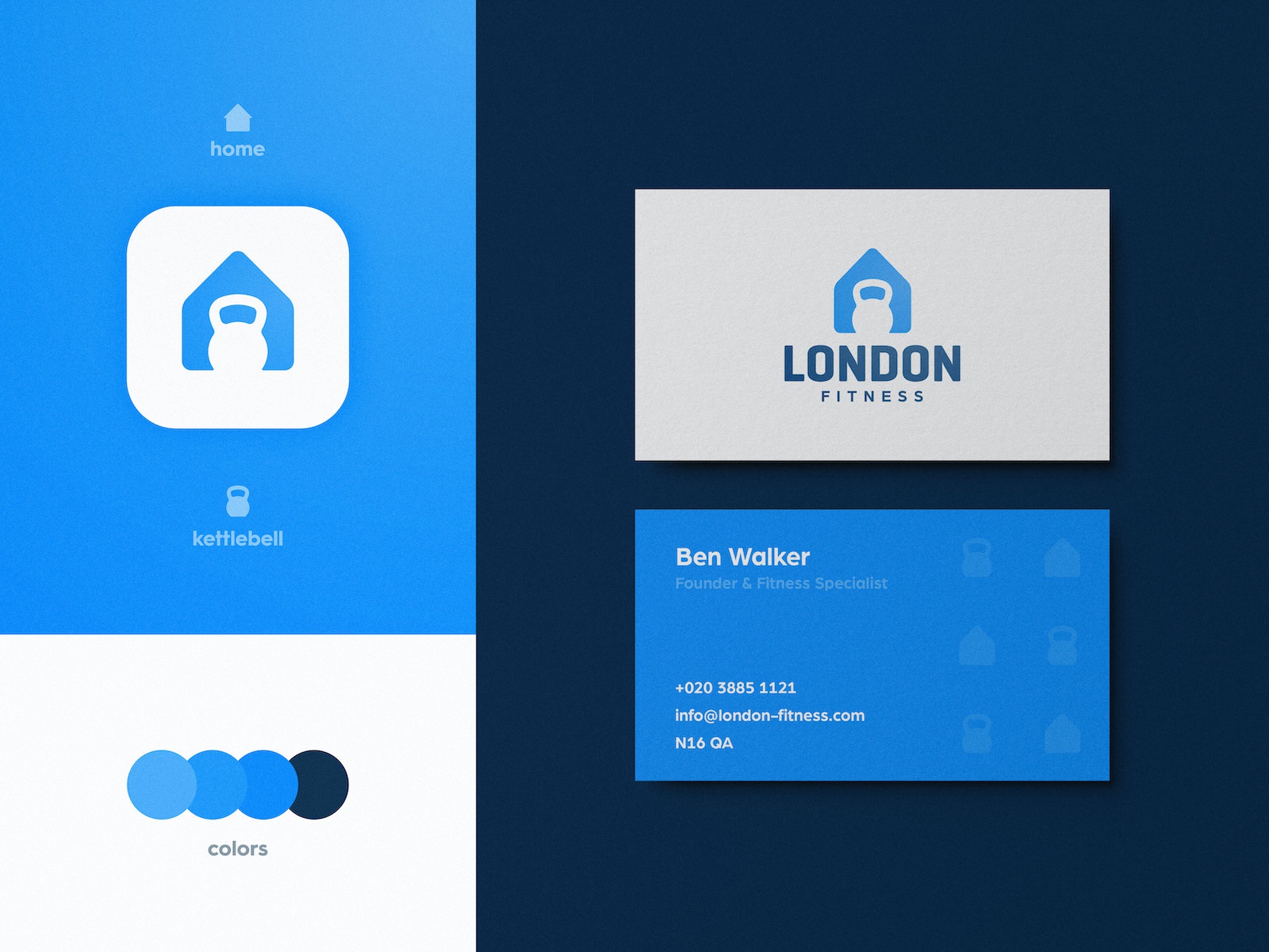 London Fitness - Business Card Design crossfit gym negative space mode.jpg