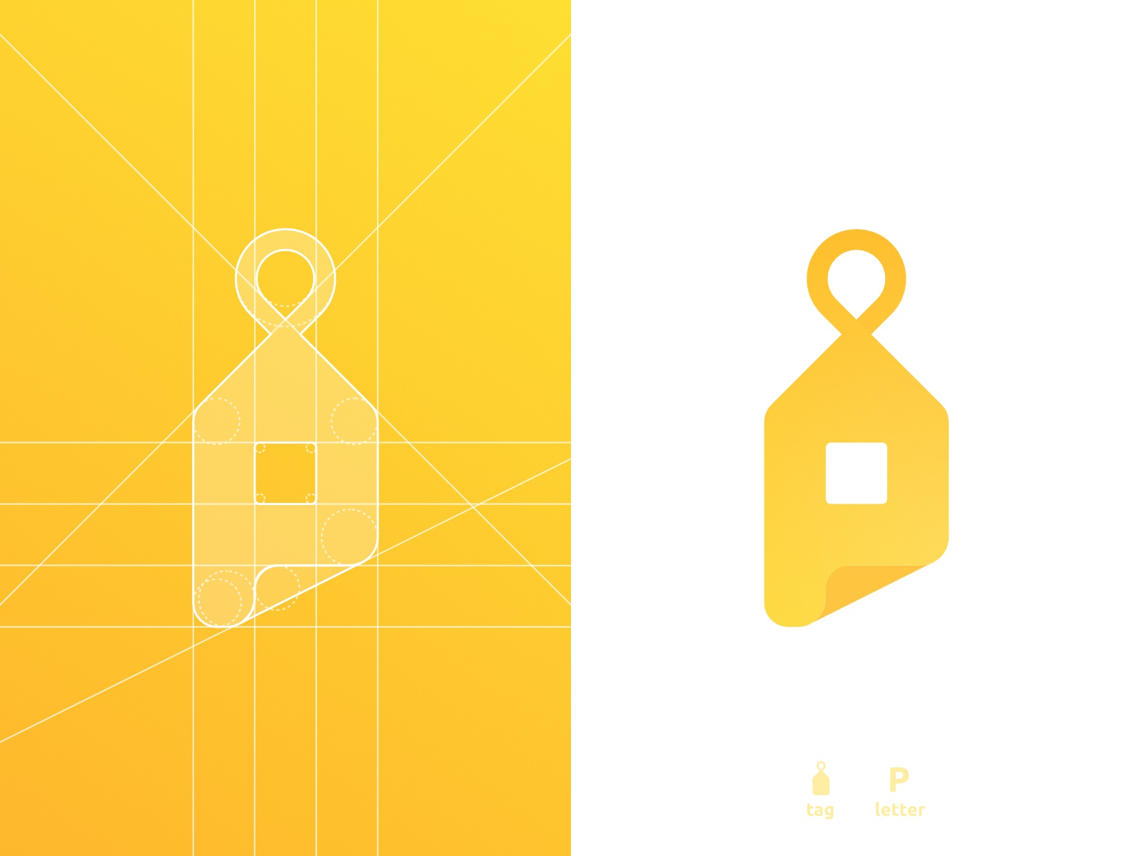 P Label - Logo Design smart mark label p letter negative space logomar.jpg