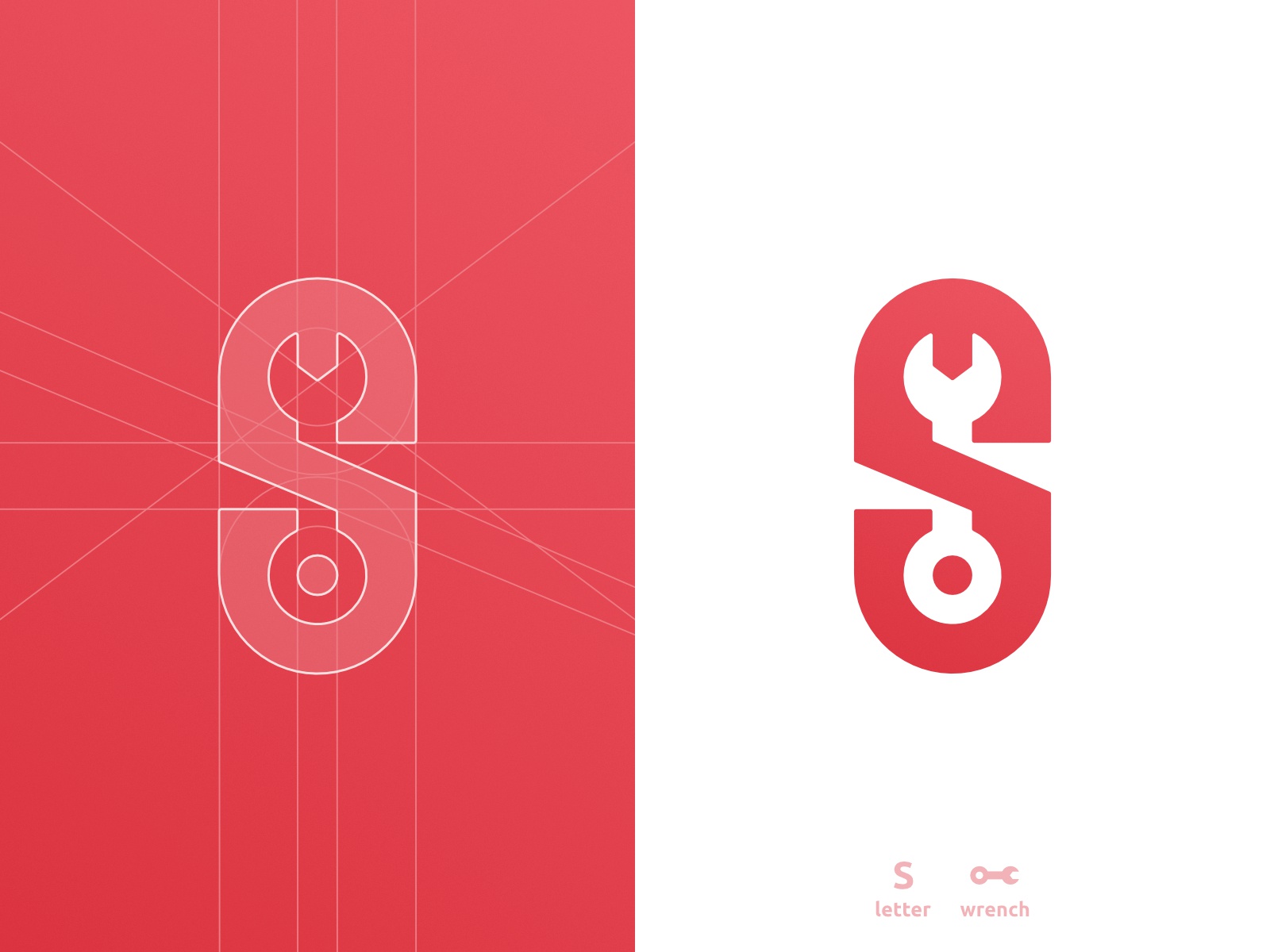 S wrench, letter mark, negative space logo design symbol icon s for sa.jpg