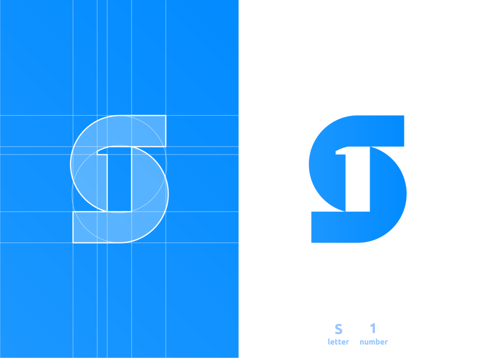 S1, S, 1, monogram, negative space logo design symbol icon 1 s for sal.png