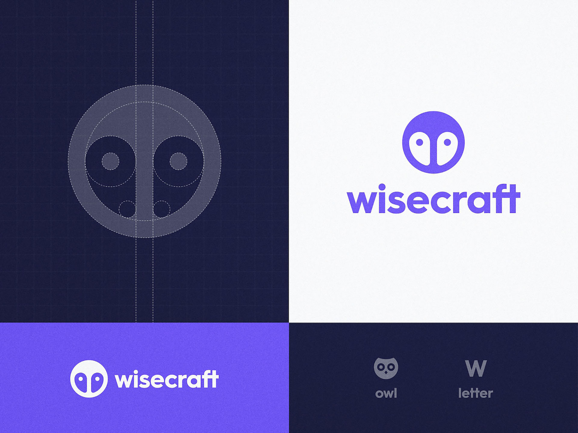 Wisecraft - Logo Design letter w head eyes rebranding rebrand owl logo.jpg