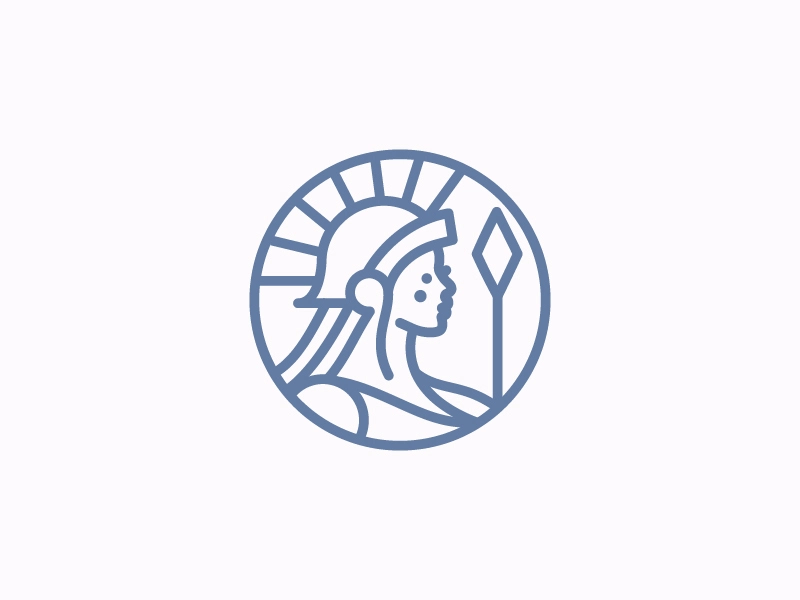 athena v2 vector athena face logotype design minimal logo.webp
