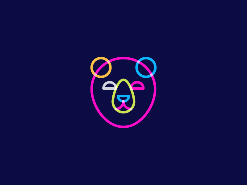 Bear - pause coffee swiss saturate fun minimal construction line color.png