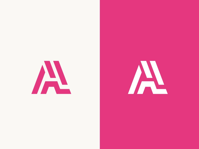 letter A - logo gradient minimal design brand logotype monogram a lett.webp
