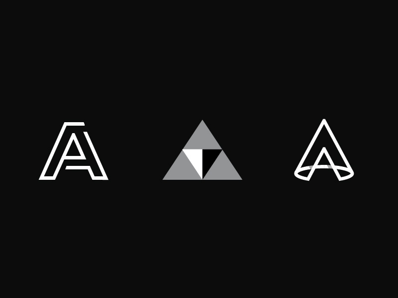 Letter A . Comming Soon logo monogram a letter.jpg