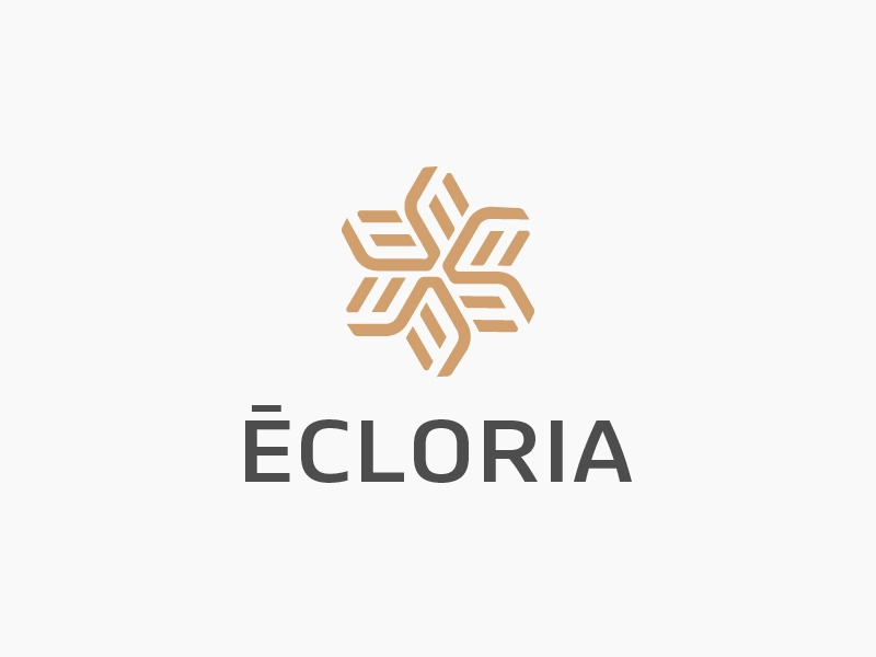 Letter E + flower brand monogram design flower letter minimal logo.webp