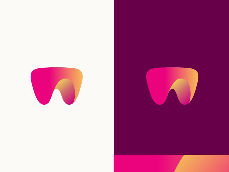letter W - WIP gradient minimal design brand logotype monogram w lette.jpg
