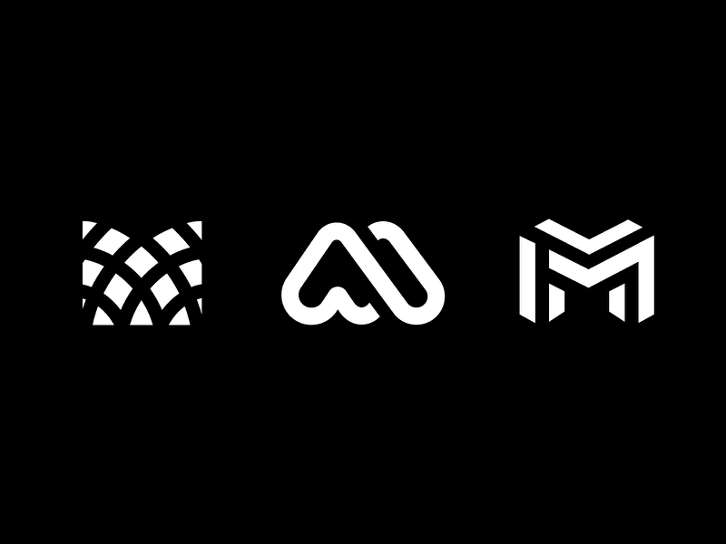Logo M fun minimal m brand monogram letter minimal logo.webp