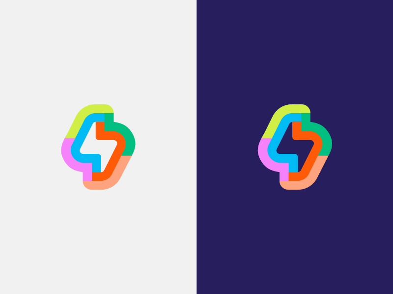 logo S for storm storm gradient minimal design brand logotype monogram.webp