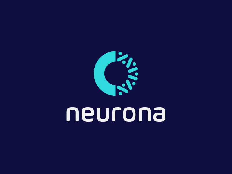 Neurona wip version A round modernisme design brand fun abstract logo.webp