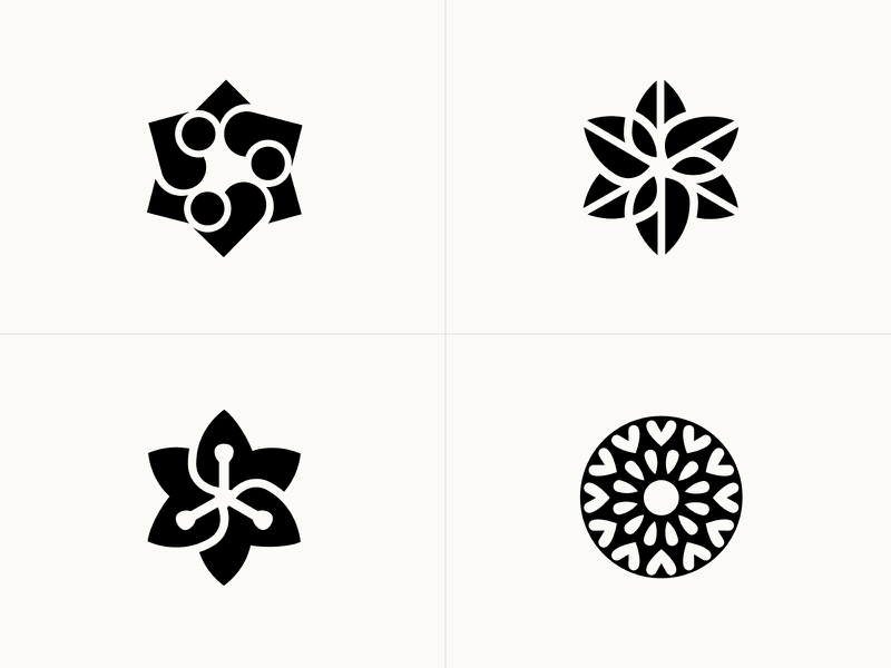 Ornament Exploration 03 ornaments flower vector brand gradient logotyp.webp