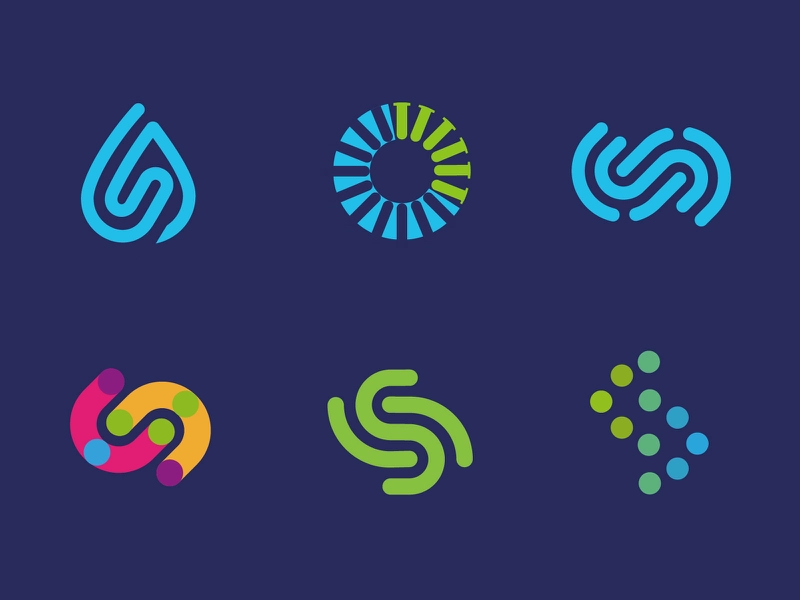 Serum piste brand simple technology s letter minimal logo.webp
