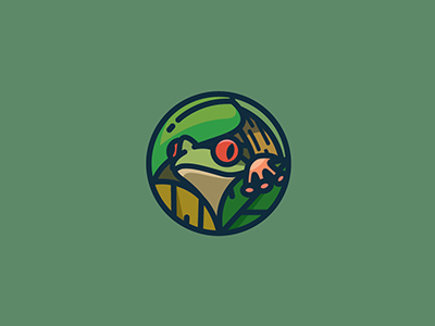 Curious Frog nature leaf animal frog.png