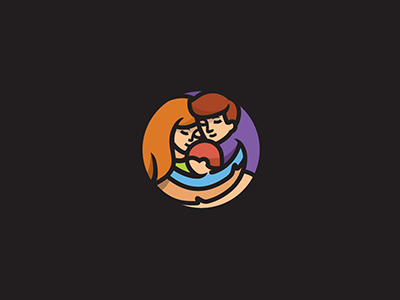 Family people love family illustration logo.png