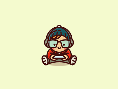 Gamer  gamer icon talent cute illustration fun play kid game.png