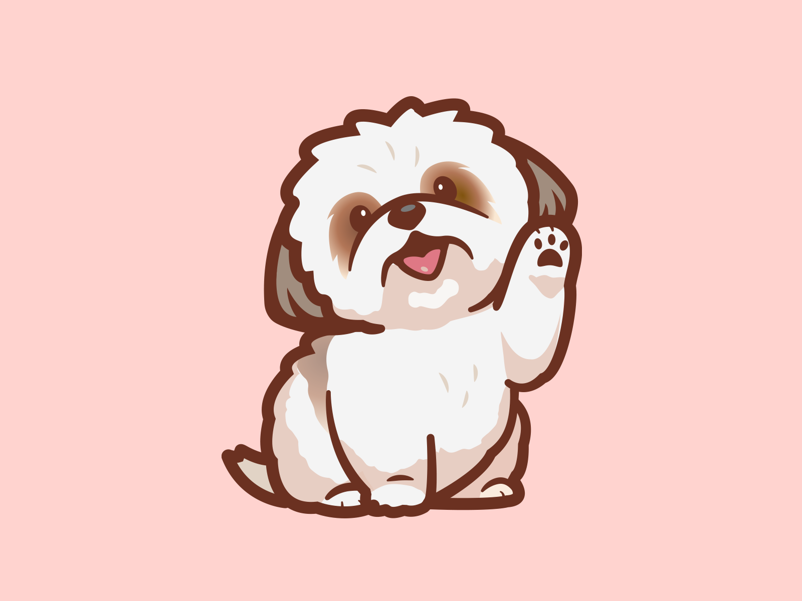 Gimme Paw joy paw fun concept inspiration happy cartoon shihtzu sketch.png