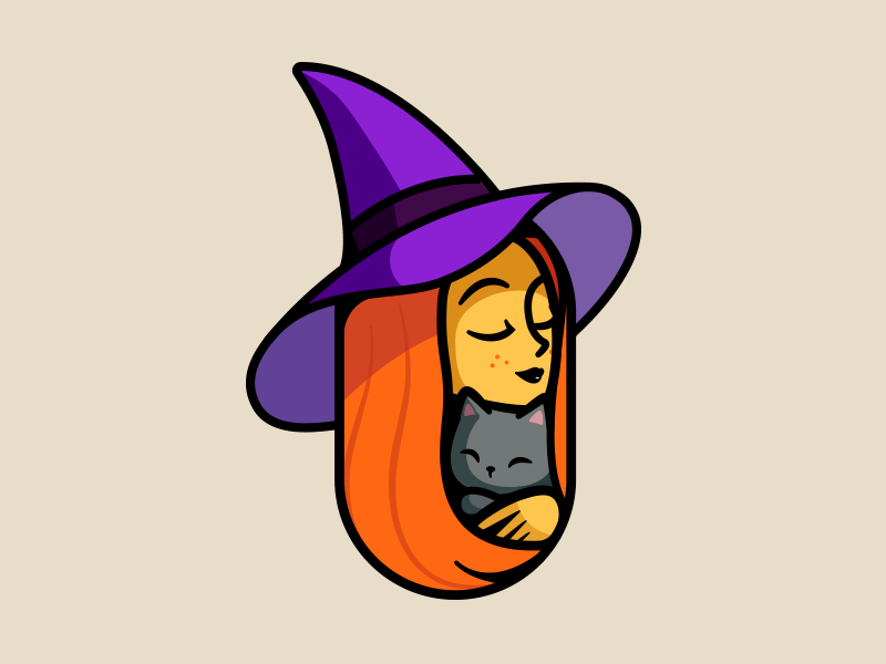 Halloween   beauty kitty friendly party outline smile love branding br.png