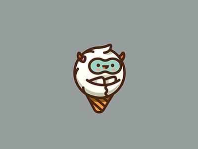 Ice Cream Monster illustration icon monster cream ice.png