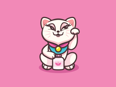 Kitty Culture outline pussy medicine symbol cute logo branding mark il.png