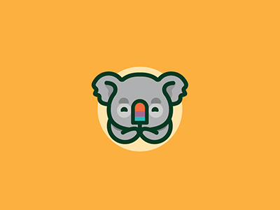 Koala Popsicle icon logo creamsicle popsicle ice cream.png