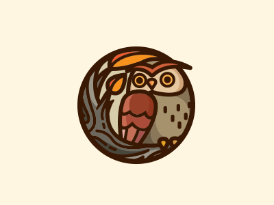 Owl animal colorful logo nature owl.png