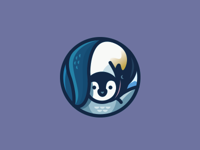 Penguin family illustration identity design family cute animal penguin.png