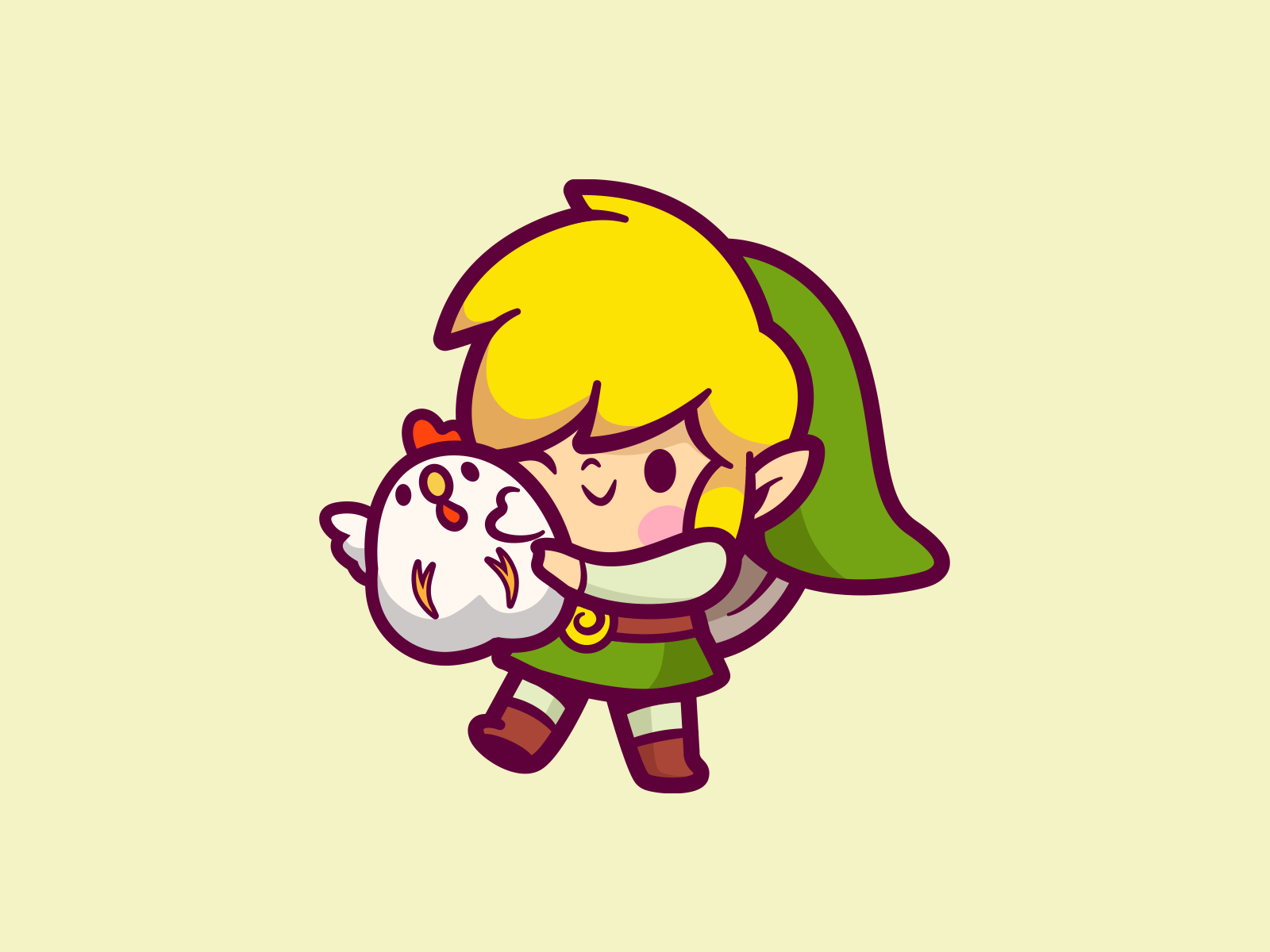 The Legend of Zelda cute adventure gaming gamer brand character smile.png