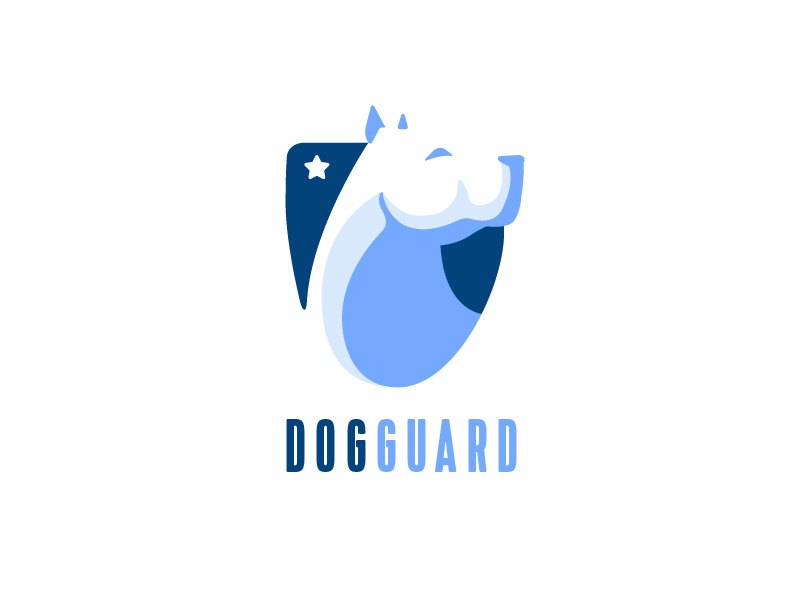 Dog Guard 3 argentina creative emblem shield white security guard dog.webp