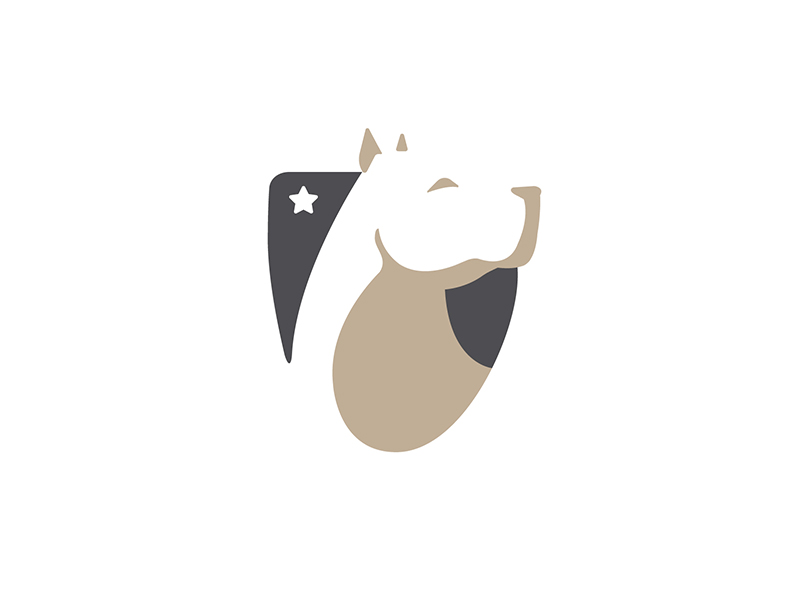 Dog Guard negative space argentina creative shield white security guar.webp