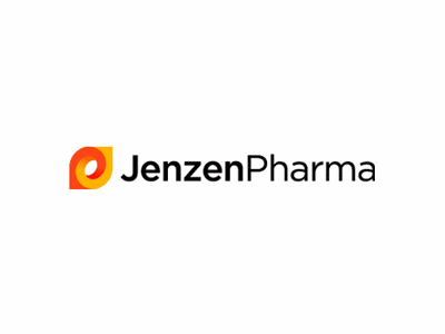 Jenzen Pharma logo healthcare leaf 3d care gradient vibrant.gif