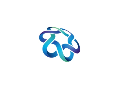 Logo gradient interconnect trust connect ribbon overlap 3d logo.webp
