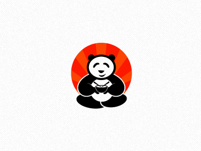 Panda V2 logo noodles happy sun chinese restaurant food.webp