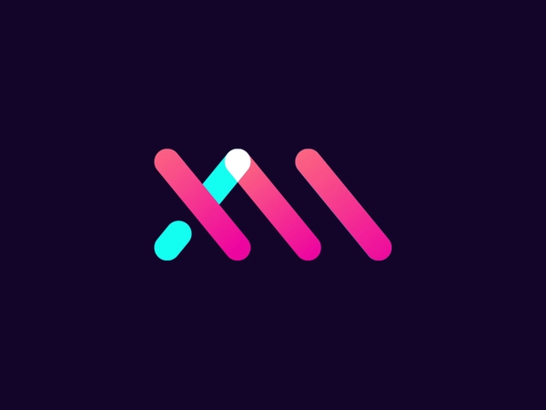 XM signage digital media transparency logo 3d logodesign logo m x xm.webp