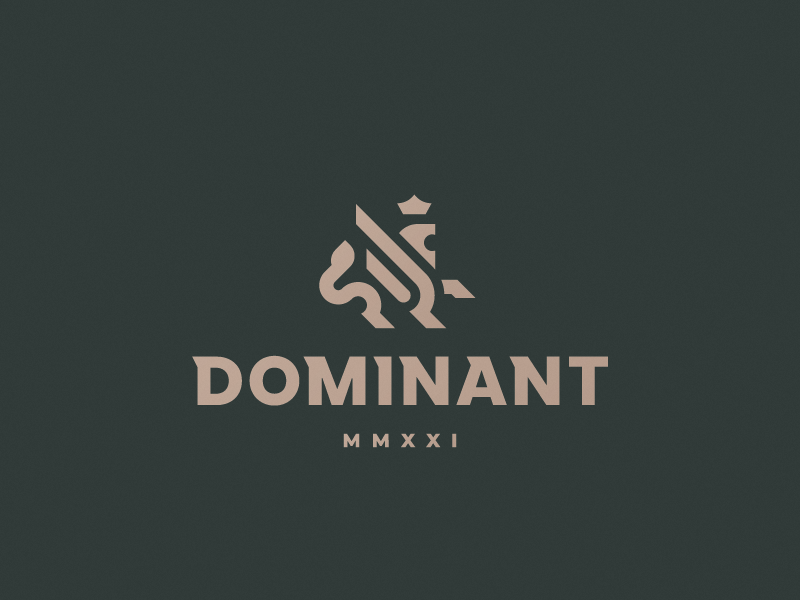 Dominant gryphon leo lion logo.png