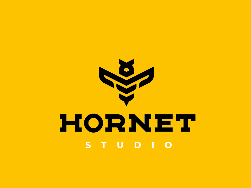 Hornet bee hornet logo concept.png