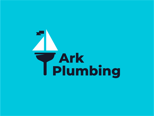 Ark Plumbing flag ocean sea sail ship plunger plumber sign logo.png