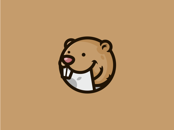 beaver illustration laptop beaver circle logo animal.png