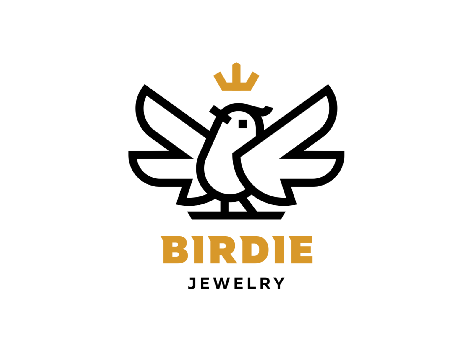 Birdie pin icon wings bird gold crown branding sign.png