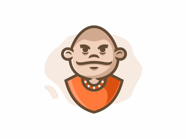Boy bandit bald shaved a of illustration boy.png