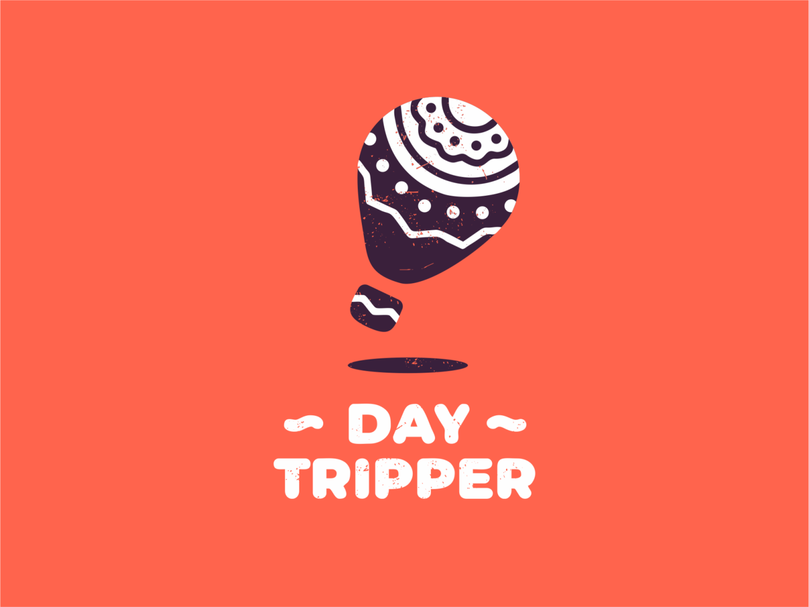 Day tripper hiwow grunge pattern pin balloon travel tourist branding s.png