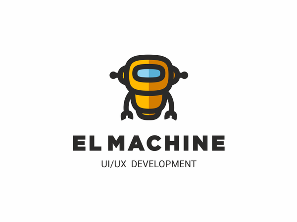 El Machine ux ui logo robot machine.png