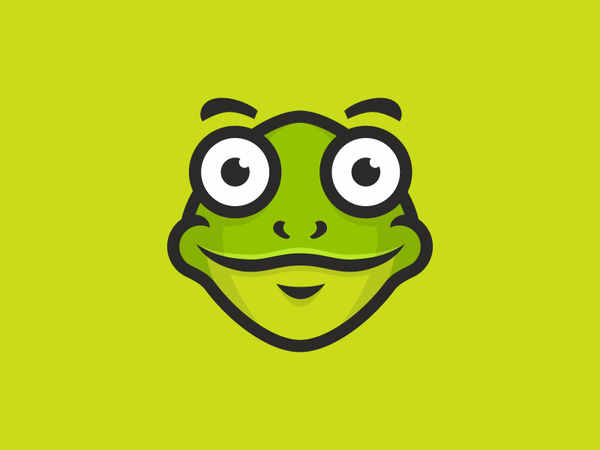 Frog animal logo binoculars character frog.png