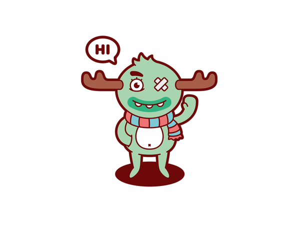 Hi hi plaster teeth scarf horns hello monster.png
