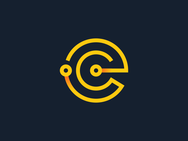 Letter E scheme technology e letter it circle logo.png