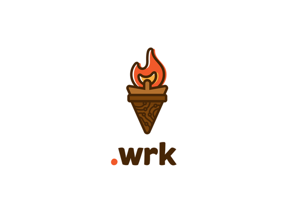 Logo for DotWork it over flame torch logo.png